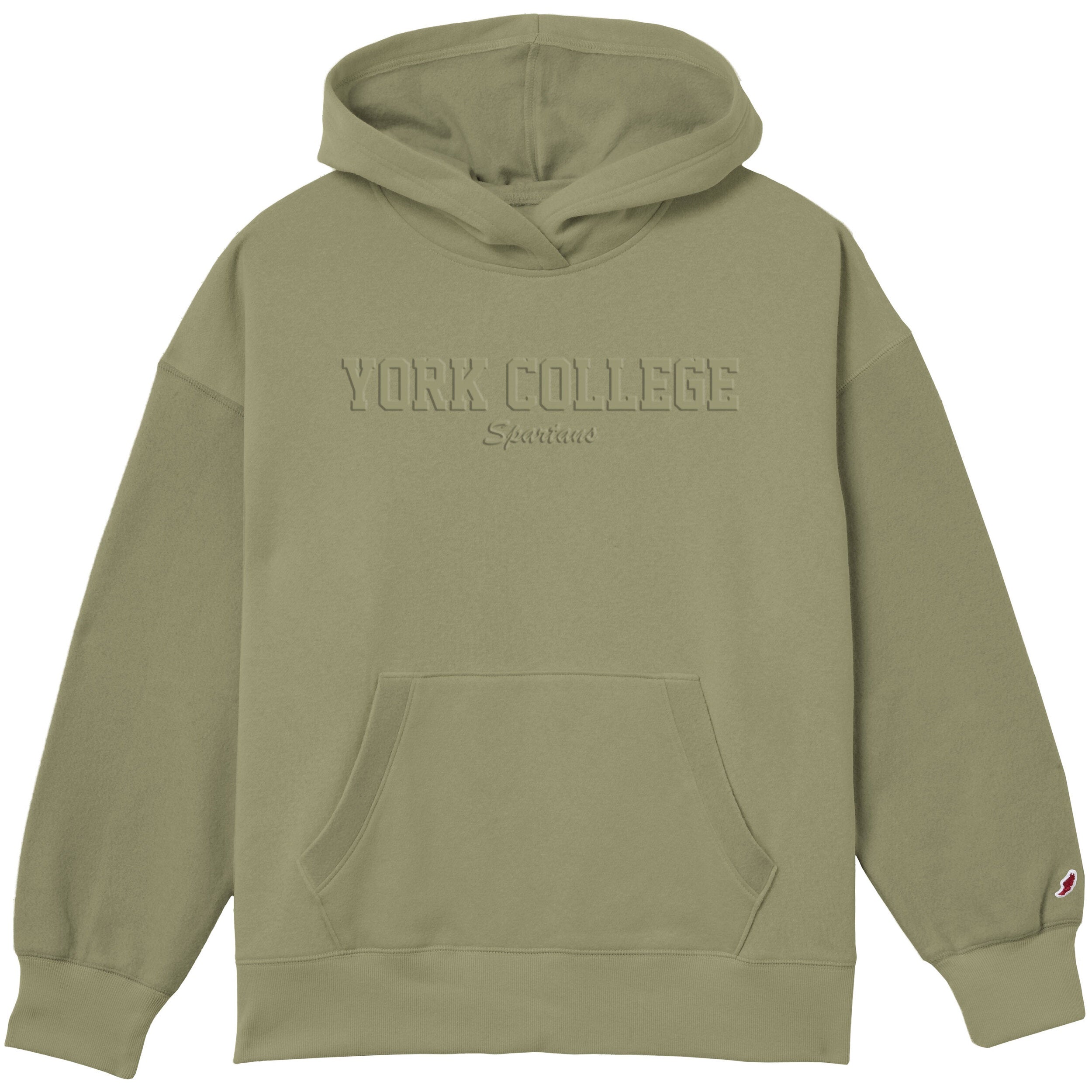 LEAGUE WOMEN'S REVERSE FLEECE YORK COLLEGE HOODIE
