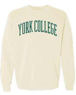 COMFORT DYED YORK COLLEGE CREW