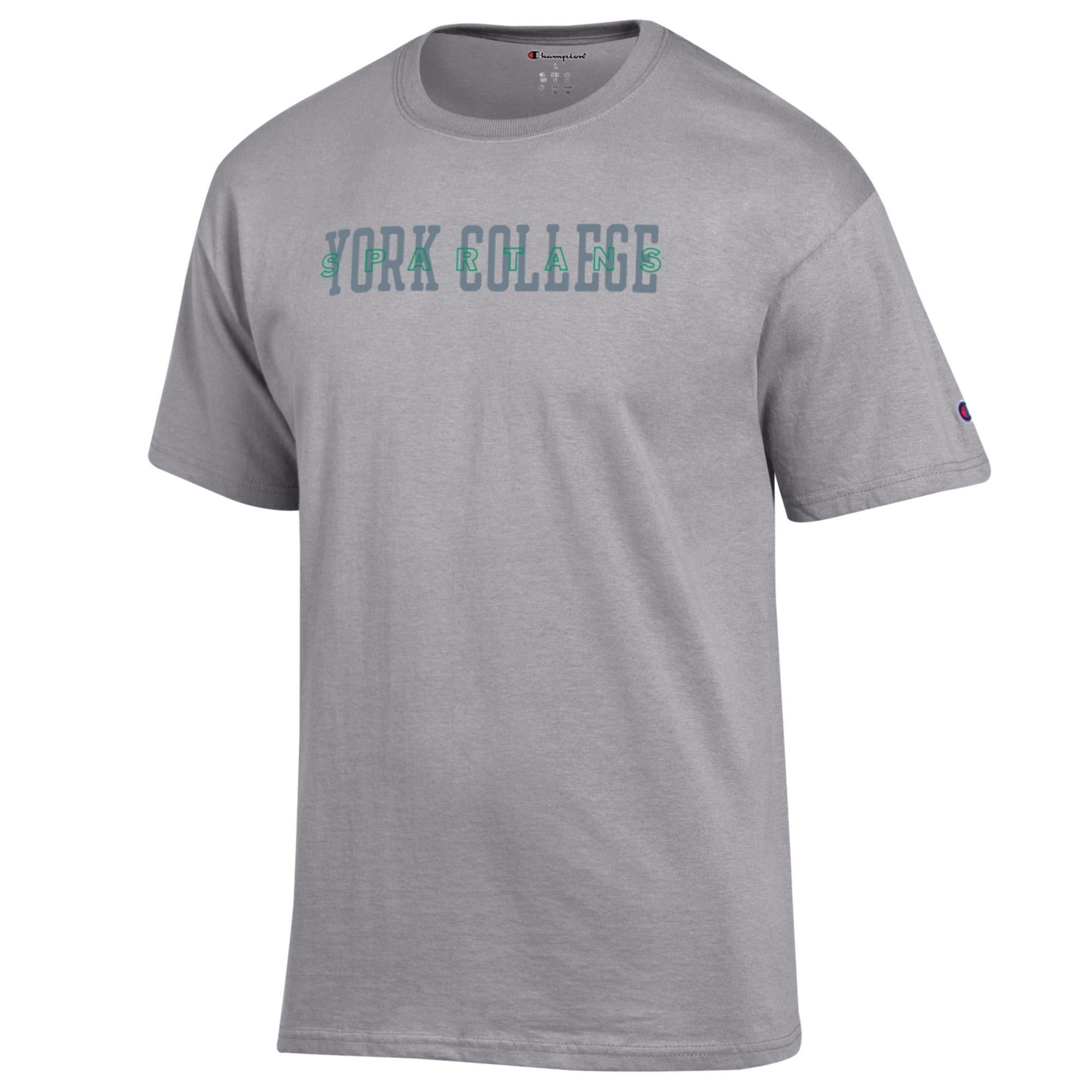 CHAMPION DOUBLE YORK COLLEGE SHORT SLEEVE T-SHIRT