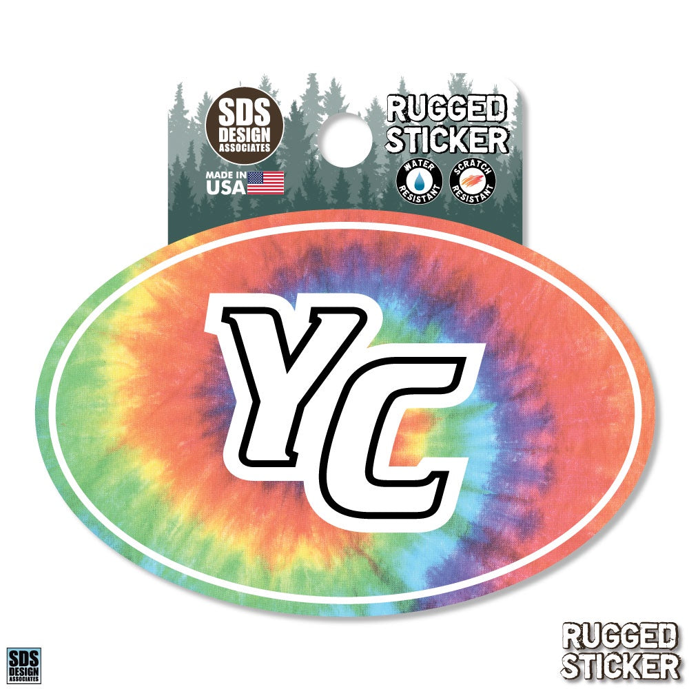 Vinyl Decal: YC Rugged Tye Dye