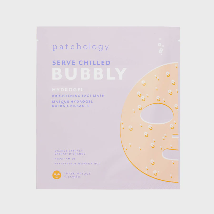 PATCHOLOGY SERVE CHILLED BUBBLY BRIGHTENING HYDROGEL FACIAL MASK