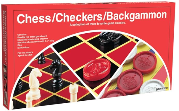 GAME SET, CHESS, CHECKERS & BACKGAMMON