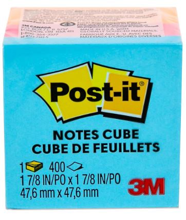 Post-It: Note Cube - 2x2 - Neon - 400 Sheet