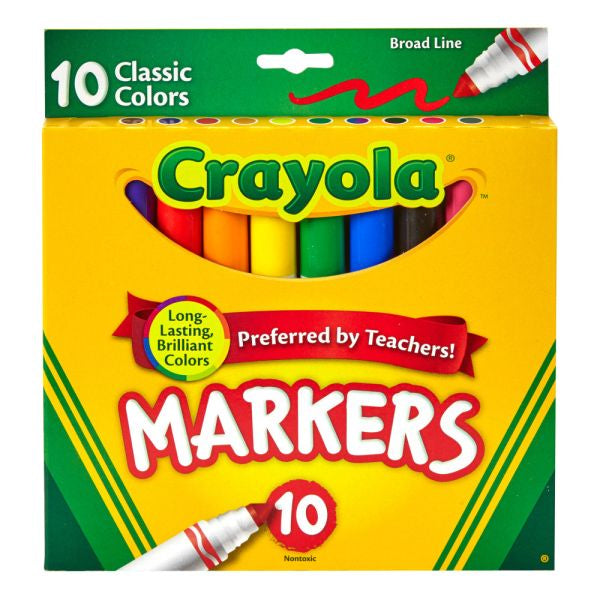 MARKERS CLASSIC 10PK CRAYOLA