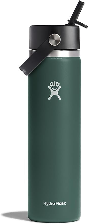 HYDRO FLASK WATER BOTTLE 24 OZ WIDE MOUTH FLEX STRAW CAP