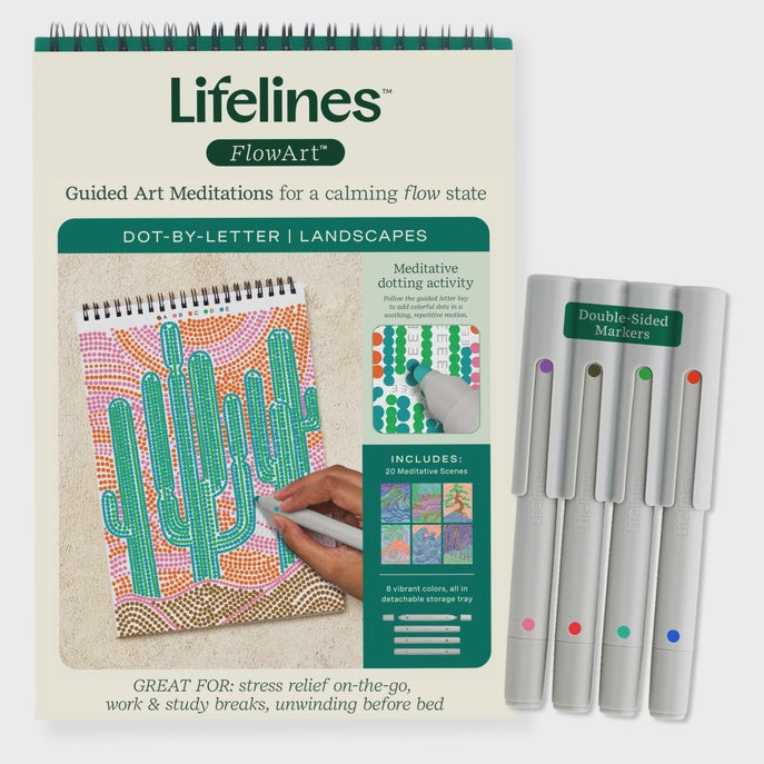 Lifelines Flowart -Dot By Letter - Landscapes