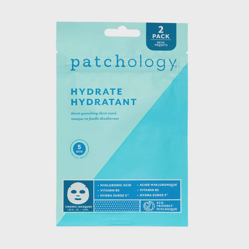 PATCHOLOGY HYDRATE FACIAL SHEET MASK 2 PACK