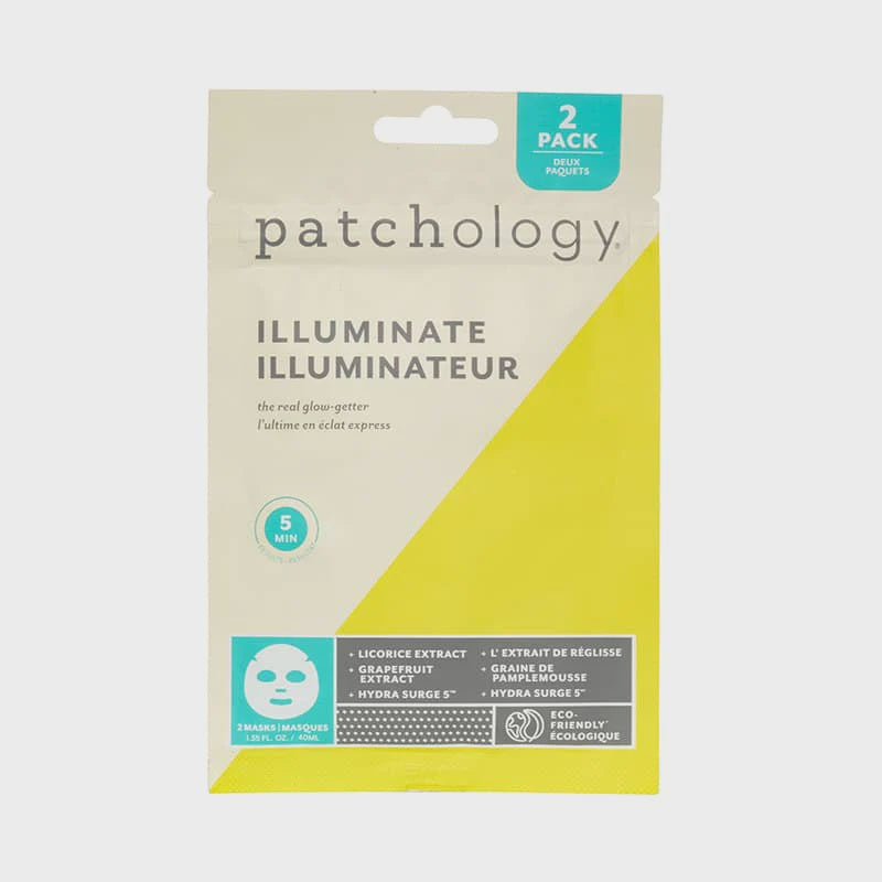 PATCHOLOGY ILLUMINATE FACIAL SHEET MASK 2 PACK