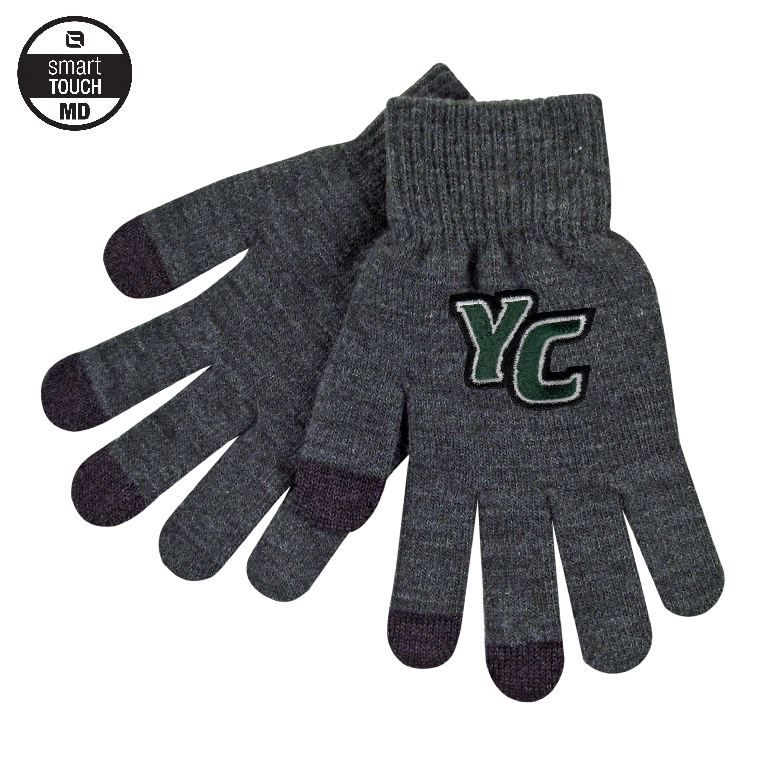 LOGOFIT ITEXT KNIT GLOVES WITH YC LOGO