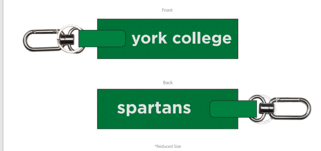 Key Strap: York College Spartans