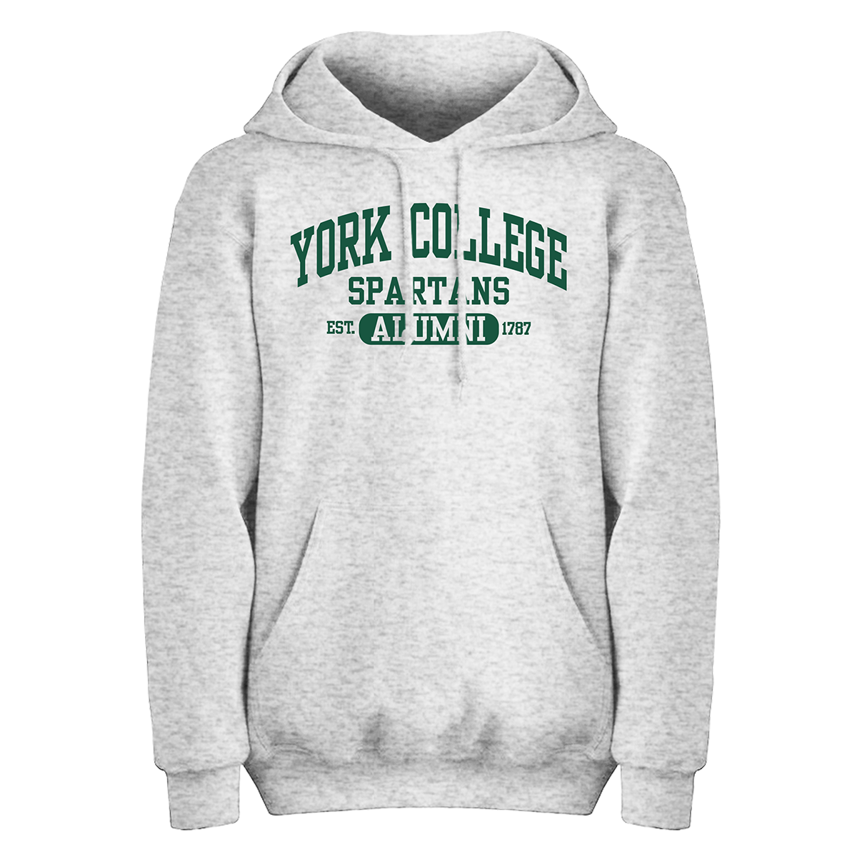 EIGHTY EIGHT HOODED SWEATSHIRT WITH YORK COLLEGE ARCHED OVER ALUMNI