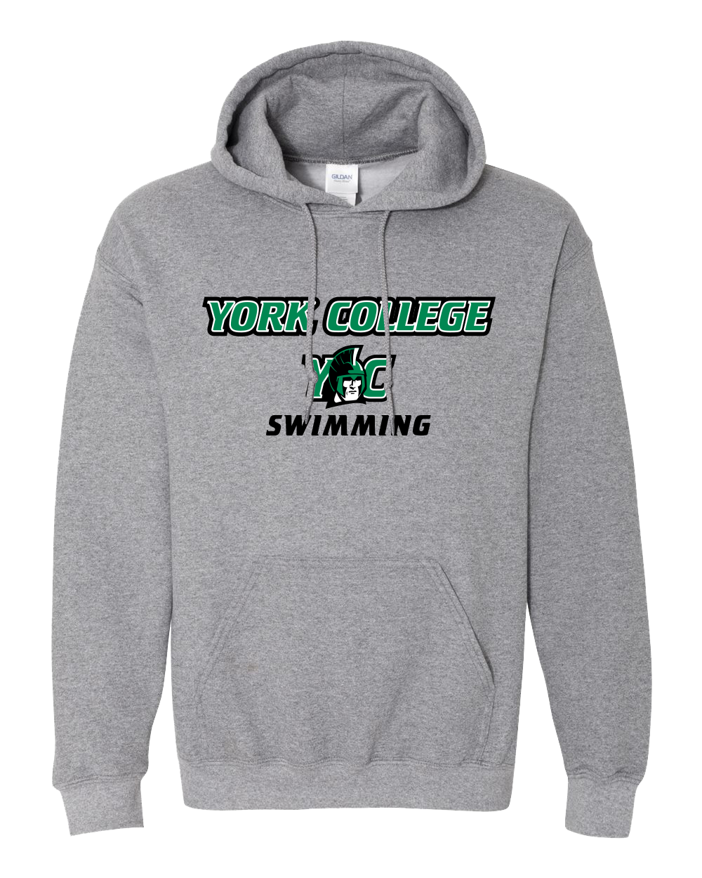 GILDAN HOODED SWEATSHIRT SWIMMING